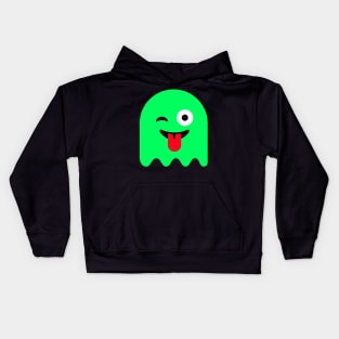 Ghost Green Glow Kids Hoodie